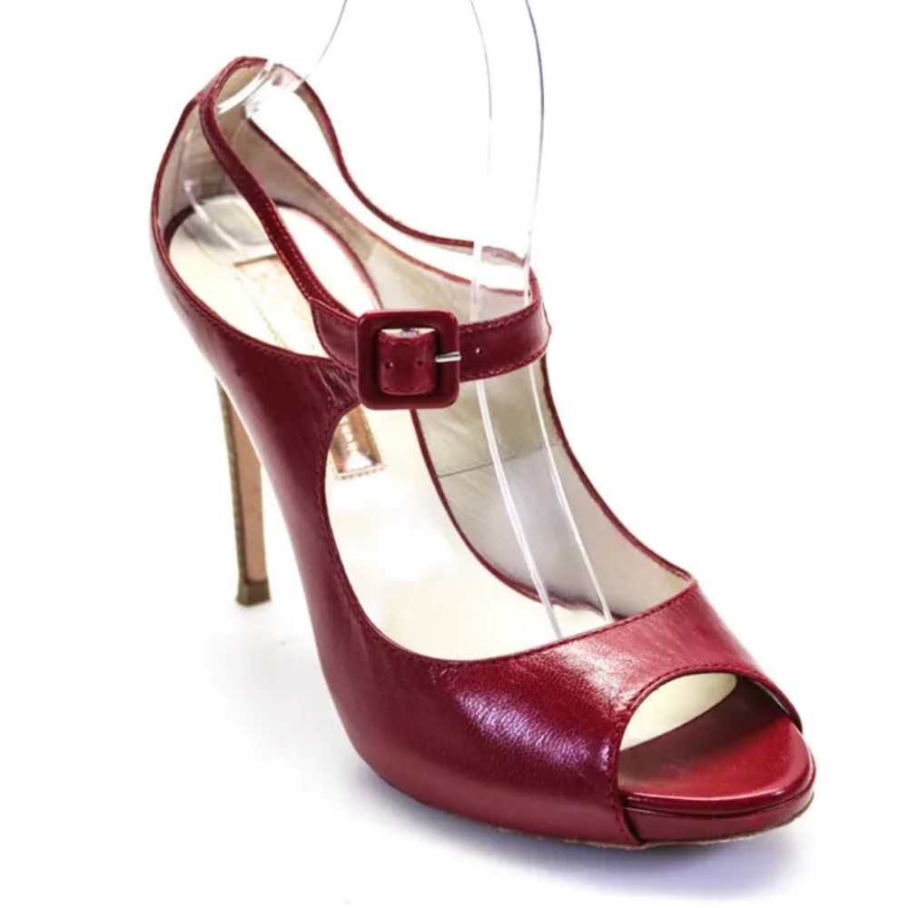 Rupert Sanderson red leather heels 39
